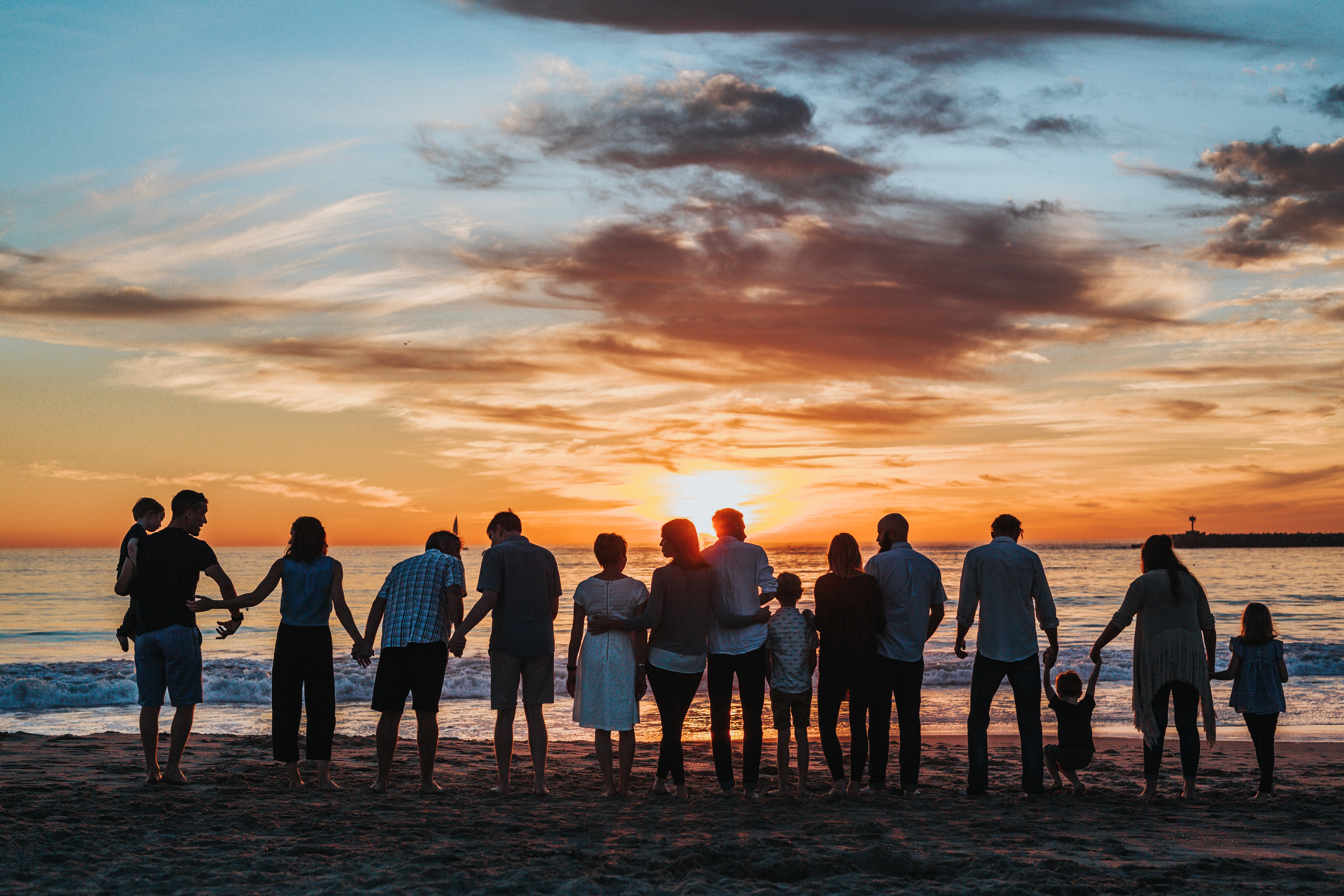 Families on a Texas Beach, Credit Tyler Nix - Unsplash