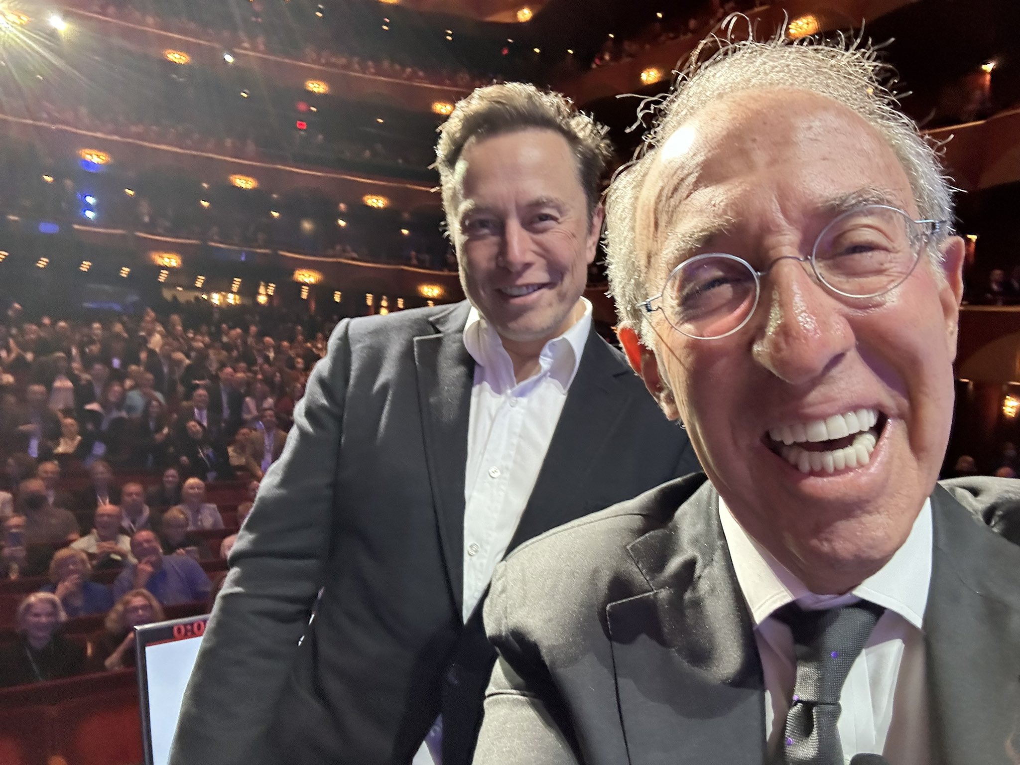 Elon Musk and Ron Baron at the Baron Investment Conference 2022