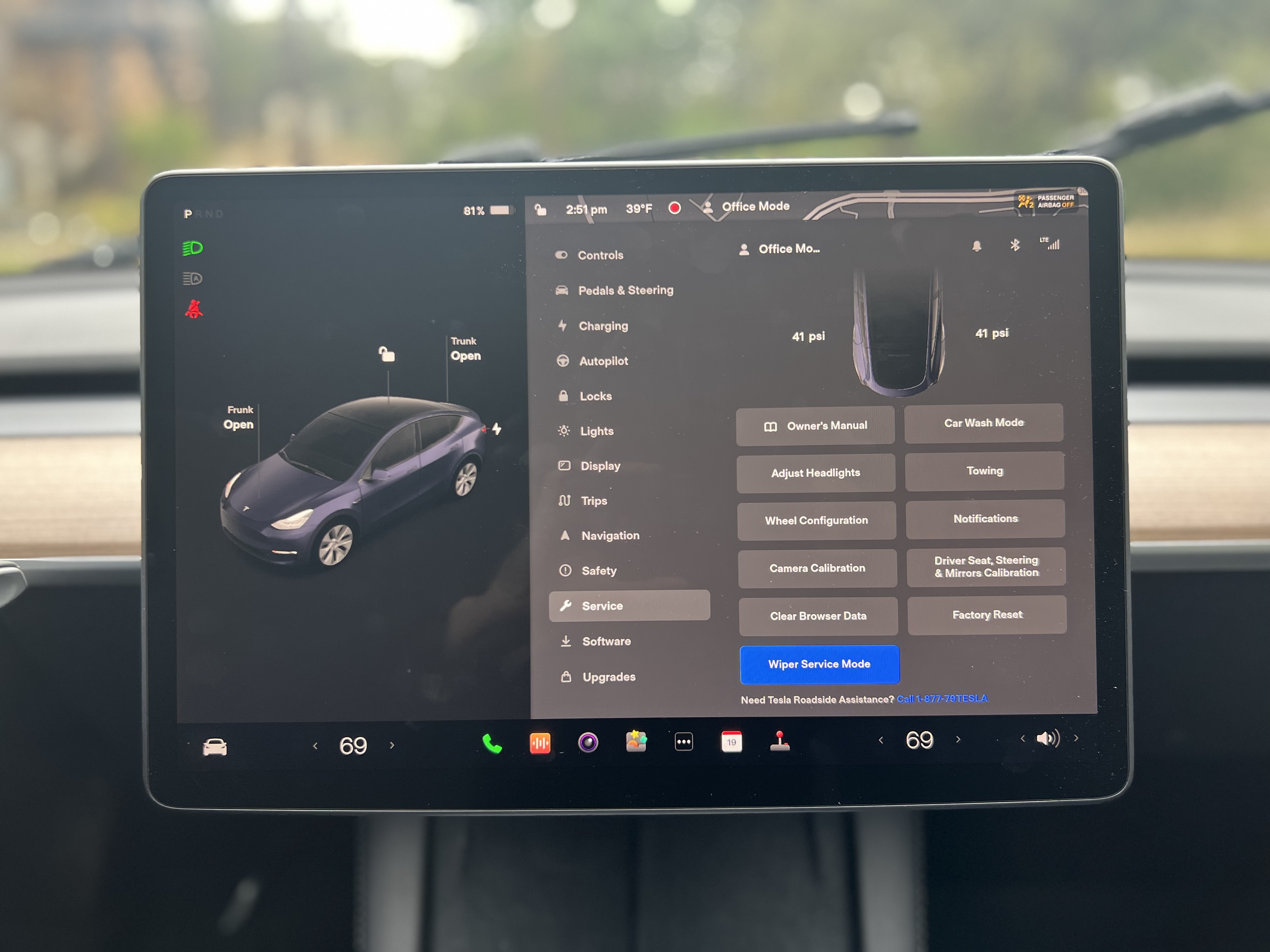 Tesla Wiper Service Mode credit the author