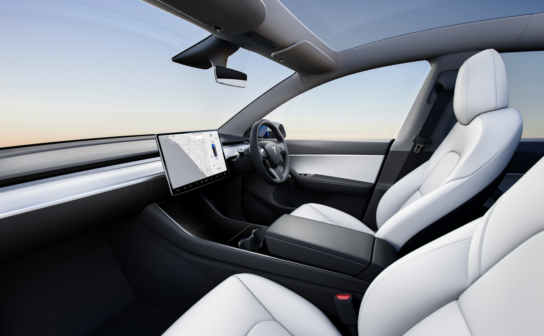 Best part is no part! Interior Tesla Model Y credit Tesla.