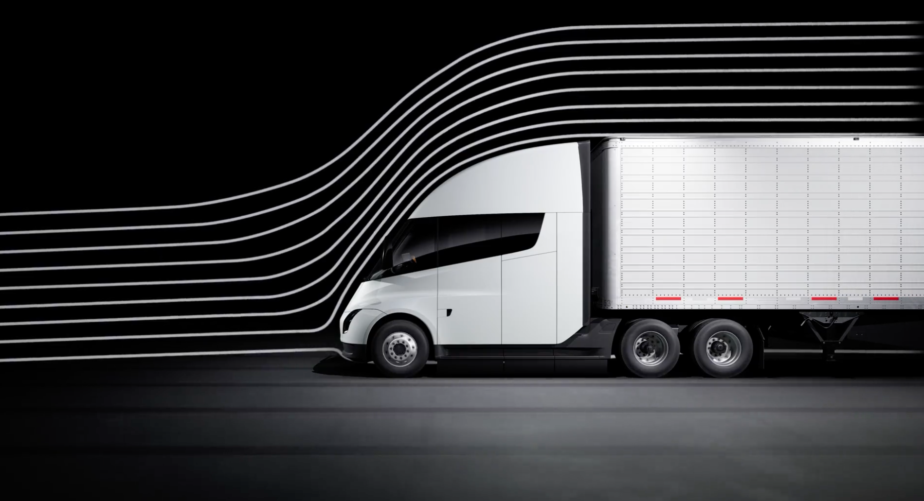 Semi is built like a bullet, not a barn wall—optimized for efficiency. Image Courtesy Tesla, Inc.