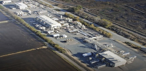 An underground gas storage facility in California