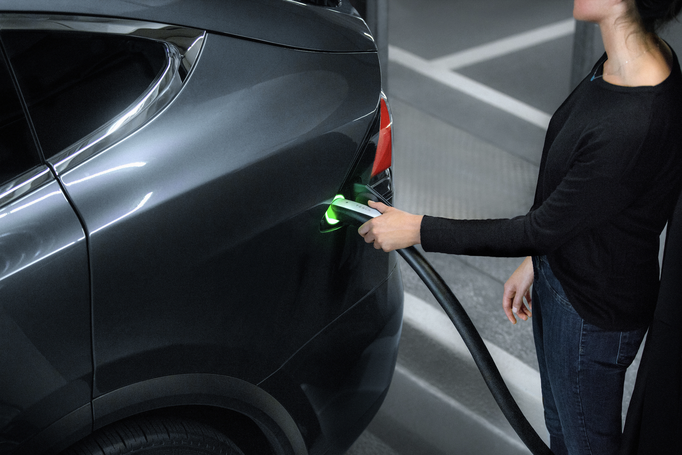 Supercharging, Image Courtesy Tesla, Inc.