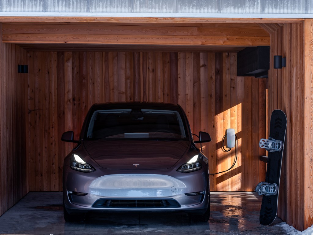 Tesla Model Y Charging at Home. Image Courtesy Tesla, Inc.