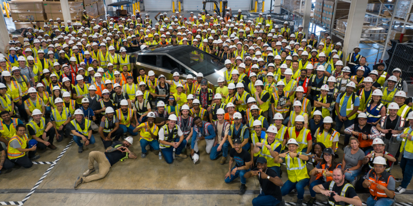 Cybertruck Engineering Team, Image Credit Tesla, Inc.