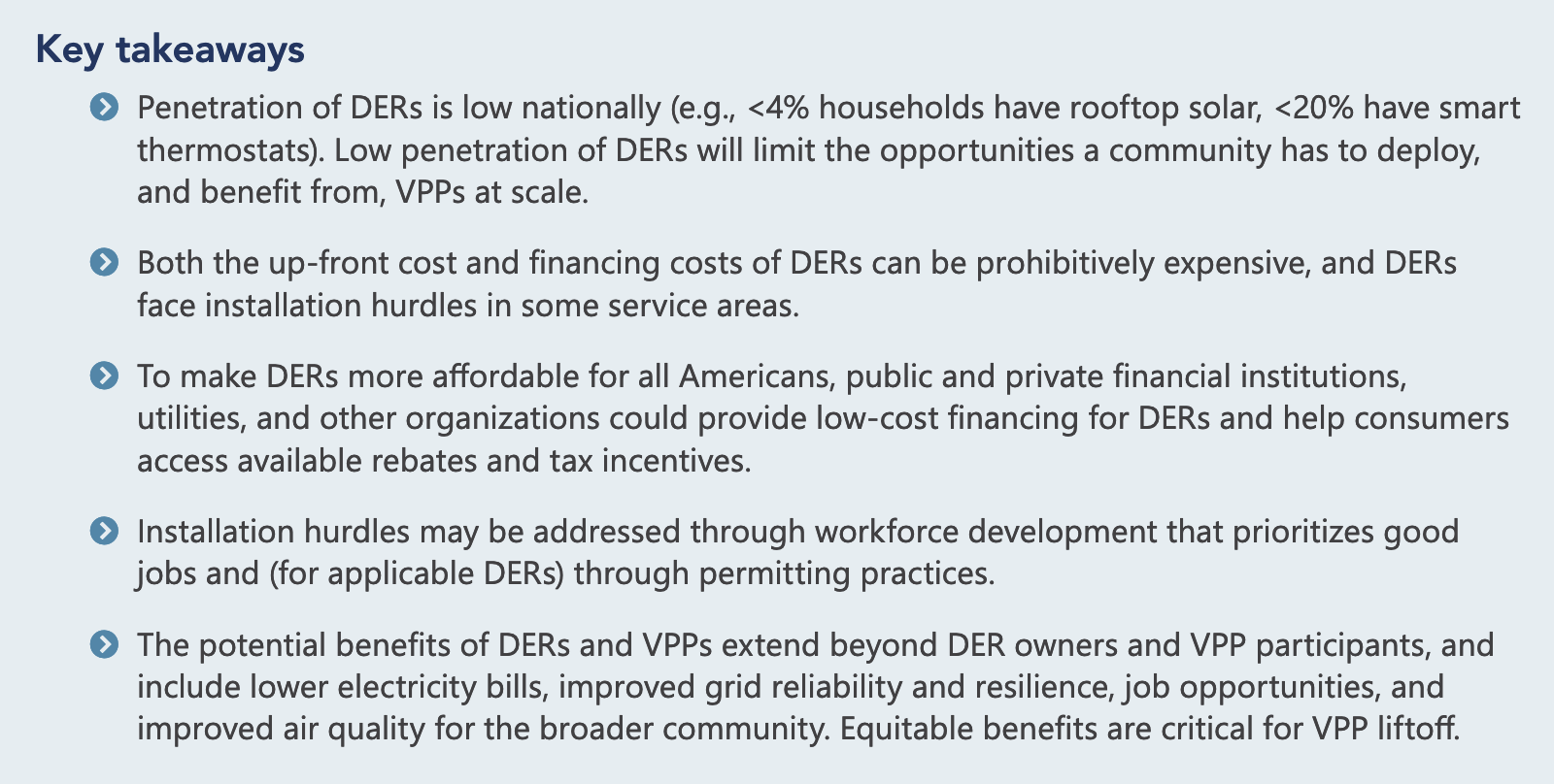 Expand DER adoption with equitable benefits, report, page 38