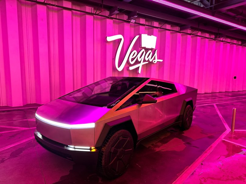 Cybertruck in Vegas Loop. Image Courtesy of the Boring Company
