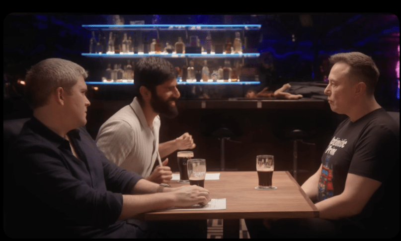 lon says, "I mean to be clear, I’m very pro human, so I want to make sure we take sort of actions that ensure that humans are along for the ride."