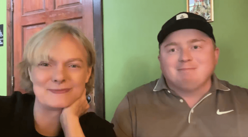 David Moss and Gail Alfar grabbing coffee in Austin, Texas before their in-car FSD conversation for Episode 165 of Gail’s Tesla Podcast. Real-world insights on unsupervised Robotaxi rides in the city’s expanded service zone.